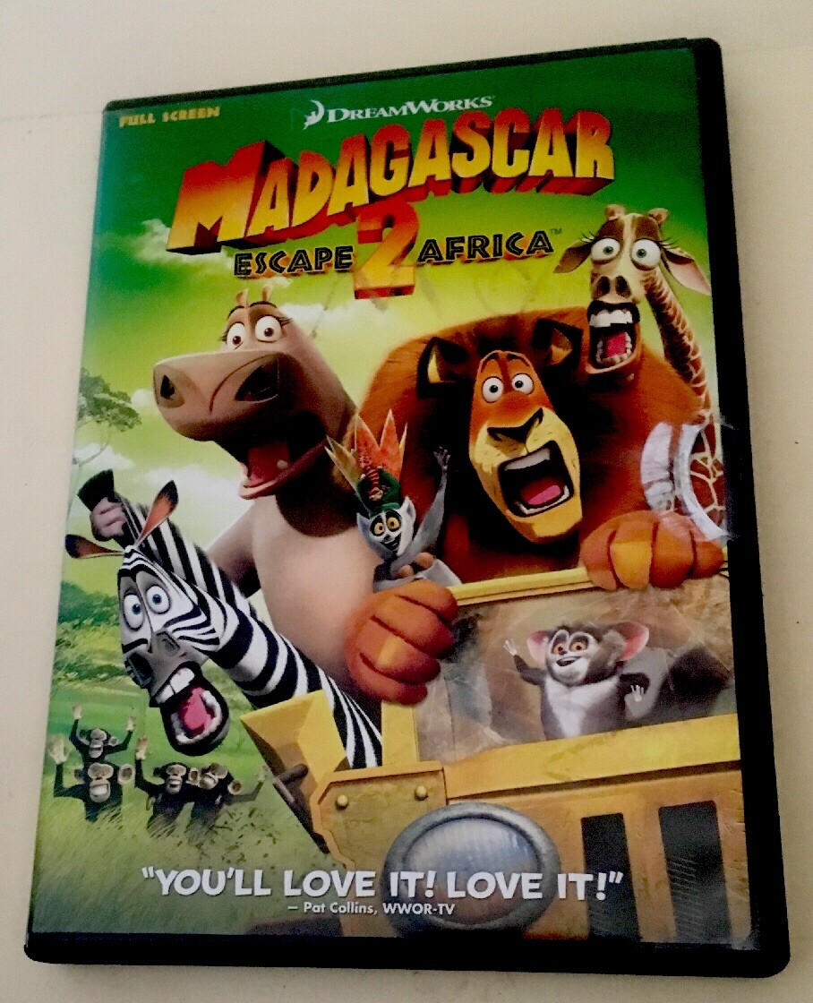 Opening To Madagascar Escape 2 Africa 2009 Dvd Madagascar: Escape 2 Africa (DVD, 2009 Dreamworks Full Screen