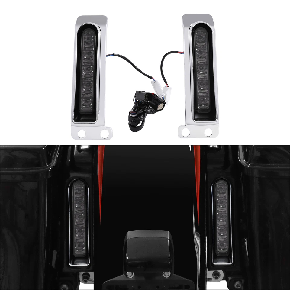 Soporte de relleno de alforja Accent insertos de luz LED aptos para Harley Touring 2014-up Foto 2 de 4