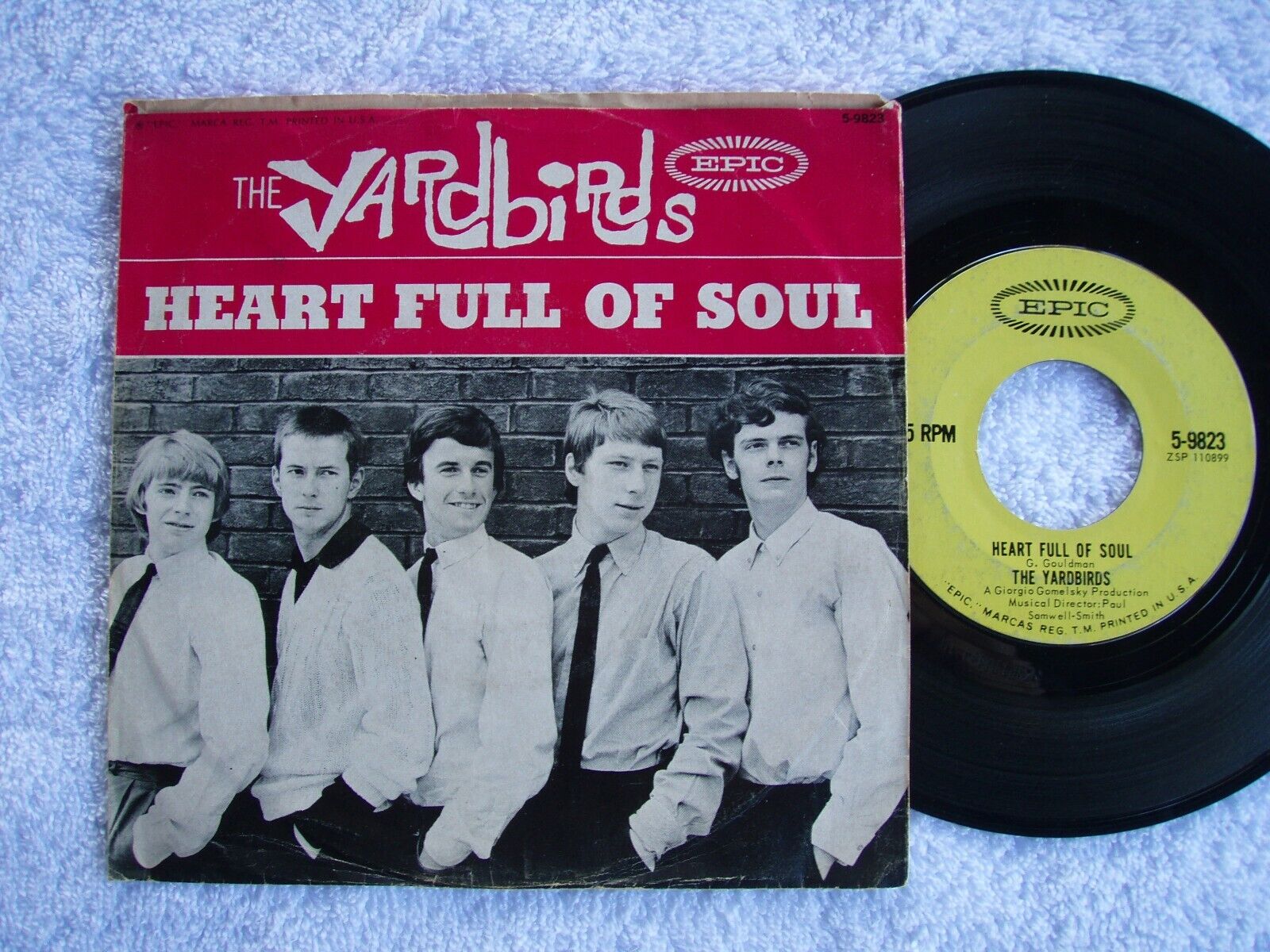 ~~THE YARDBIRDS~~HEART FULL OF SOUL~~STEELED BLUES~~EPIC~~PICTURE SLEEVE ONLY~~