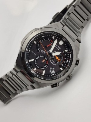 Citizen ATESSA Chronograph Solar Watch E610 Titanium wrist 19cm/7.5in