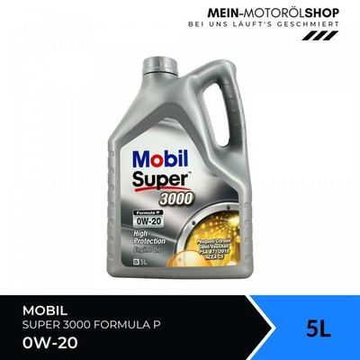 Mobil Super 3000 Formula P 0W-20 ACEA C5 Peugeot PSA B71 2010 Motoröl 5 Liter