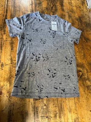 Koton Turkish Fashionable Black doves and grey T-shirt slim fit