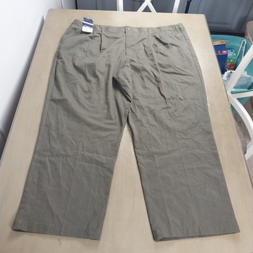 NWT Men’s Basic Editions Olive Green Khakis Pants Size 48x30