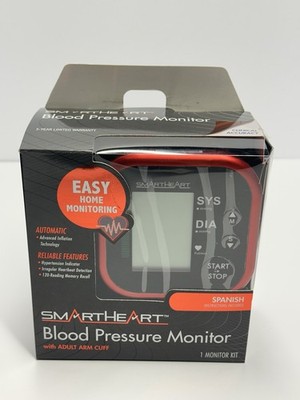 SmartHeart Blood Pressure Monitor 01-572 Adult Arm Cuff Digital BP Machine