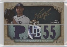 2013 Topps Triple Threads Future Phenoms Black Gold Ink 9/10 Matt Moore Auto 0af