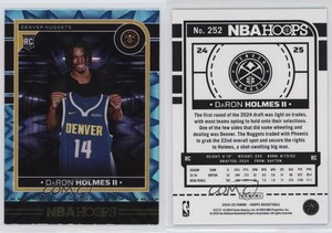 2024-25 Panini NBA Hoops Rookies Teal Explosion DaRon Holmes II #252 Rookie RC