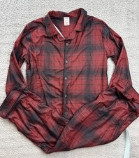 Cat  Jack Boys XL 14 Red Plaid Holiday Long Sleeve Button Front Pajama Set