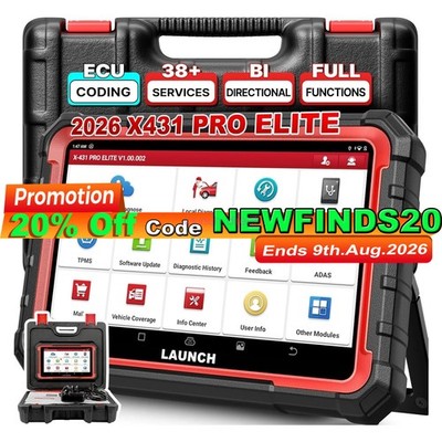 2026 LAUNCH X431 Pro Elite V+ PRO 5 Bidirectional Car Diagnostic Scanner Coding