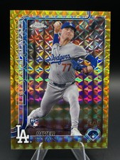 2025 Topps Chrome Rookie River Ryan #18 Gold Geometric Refractor /50 - Dodgers