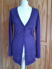 Brora Cornflower Blue Linen/Cotton Cardigan 10