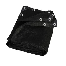 10X12 Black HDPE Garden TARP Durable Shade Cloth for Plants and Outdoor Use