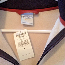NEW w/ tags Old Navy Zip Fleece Pullover Size Light Tan Perfect Fit
