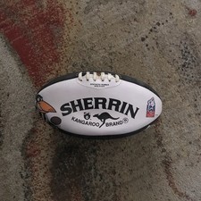 Sherrin Ball Official  AFL Australian Football League Kangaroo White Leather