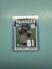 2021 Topps - 1986 Topps Baseball Relics Gleyber Torres #86R-GT (MEM) 3 Color 