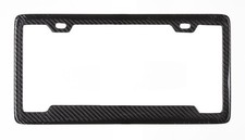BLVD-LPF OBEY YOUR LUXURY Real 100% Carbon Fiber License Plate Frame Tag Cove...