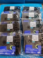 8pack TZe231 TZ231 TZ-231 Black on White Label Tape Brother P-Touch PT-H110 12mm