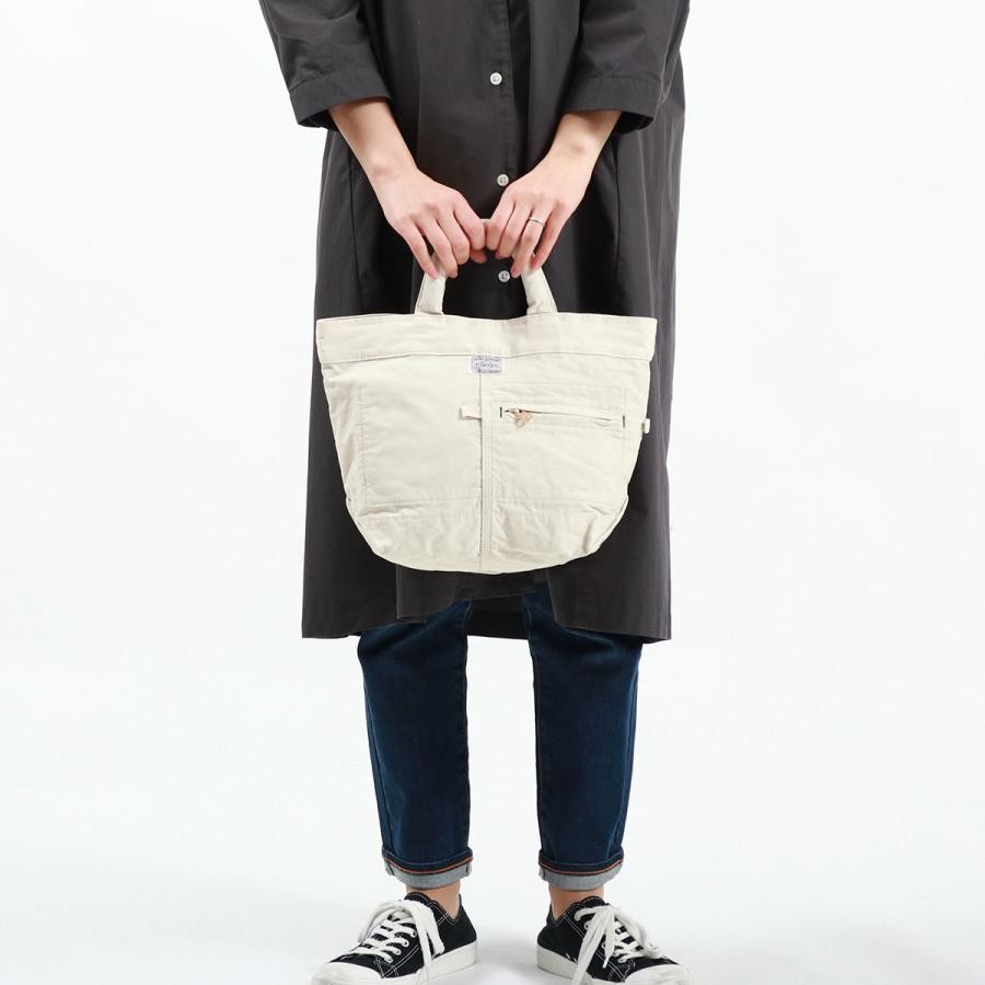 PORTER MILE Mini Tote Bag 754-15115 Black Nylon Cotton Made in