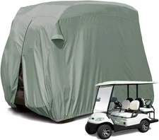 【2023Upgraded】 Outdoor Golf Cart Cover Compatible with EZ GO, Club Car, Yama
