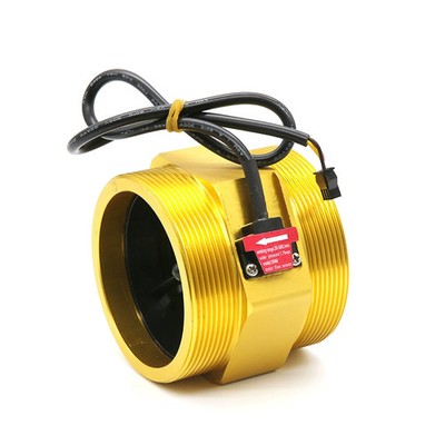 DN80 Liquid Flow Meter Flow Sensor 3-Inch Male Thread Metal Turbine Flow Meter