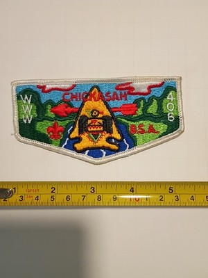 Vintage chickasaw 406 Lodge OA Pocket Patch Merged Order Of The Arrow BSA