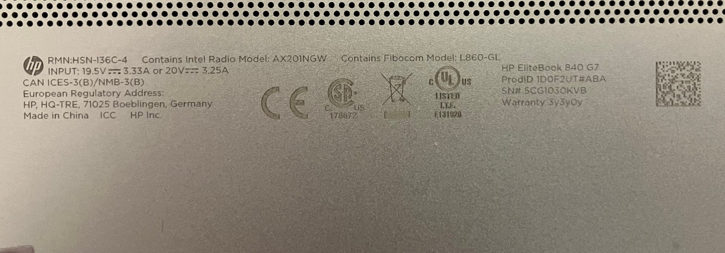 HP EliteBook 840 G7 EliteBook 840 G7, 14-Inch Laptop, with Intel Core i7-10810U, 512GB SSD (Solid State Drive), Windows 11 Pro