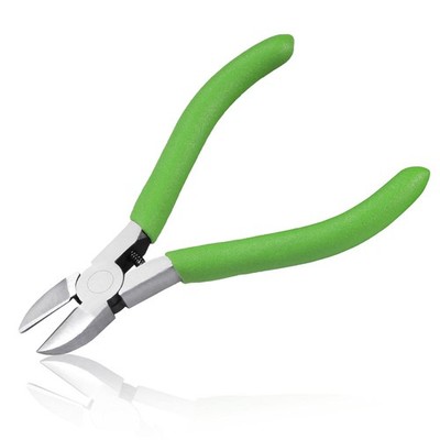 LEONTOOL Precision Diagonal Cutting Pliers 4-Inch Wire Cutters Small, Green