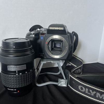 Olympus E-500 Digital Camera w/ 40-150mm Olympus Lenses Bundle Evolt Pls Read