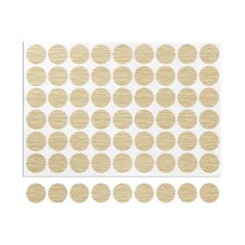 1Sheet 54pcs 21mm(Dia) Screw Hole Cover Sticker Furniture Hole Cap Light Khaki