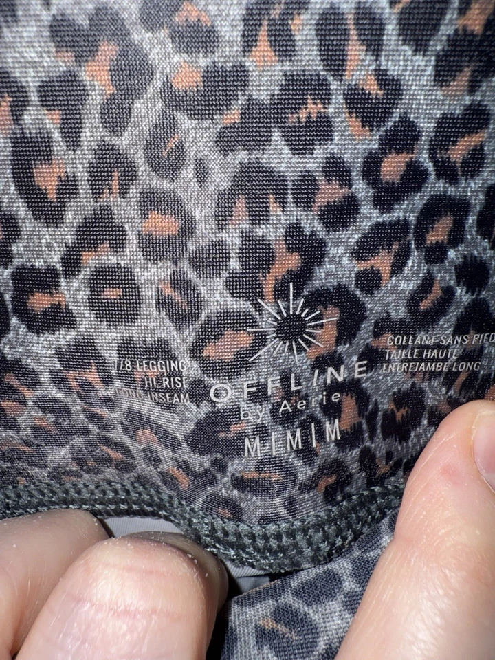 Legging feminina Offline By Aerie M longa 7/8 cintura alta estampa chita - Imagem 4 de 4