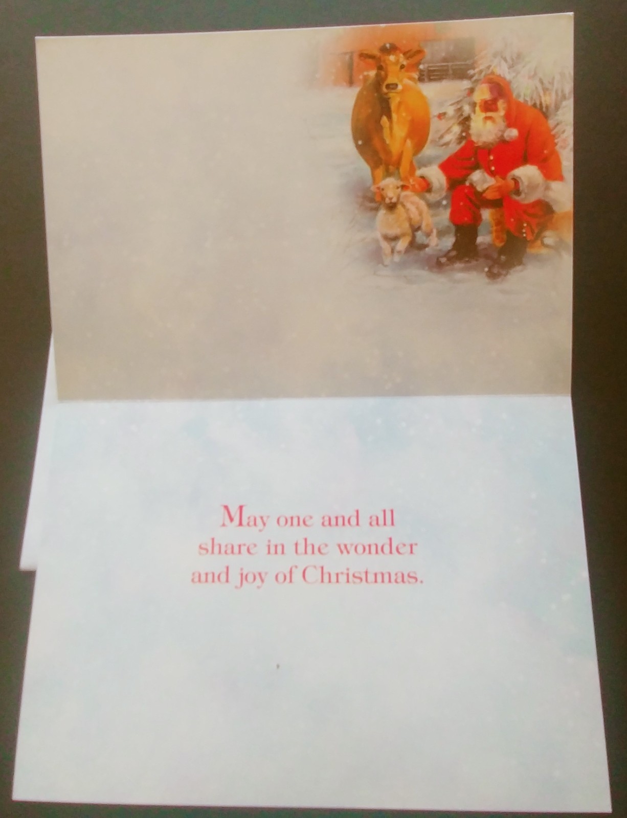 "Moments With Santa" (7) Leanin Tree Christmas, New Yr Cards, With (7) Envelopes