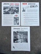 Vintage Original Jamesway Cow Matic feeding system, stalls, feeder brochure lot