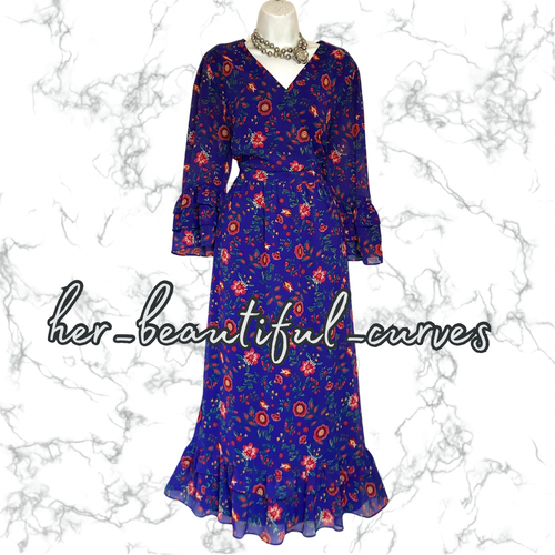 JOANNA HOPE FLORAL PRINT WEDDING OCCASION PARTY DRESS SIZE 20 fits 18 - Picture 3 of 7