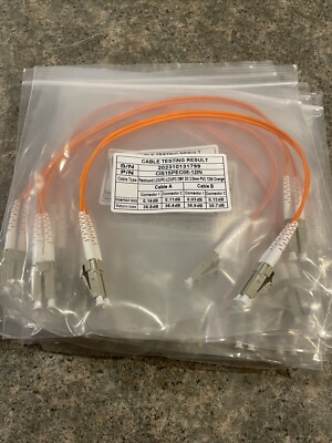 Patchcord LC/UPC-LC/UPC OM1 DX 2.0mm PVC 12'' Orange CIS1SPEC08-12IN (QTY-10)