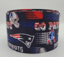NEW 5-yards New England Patriots 3" wide Grosgrain Ribbon