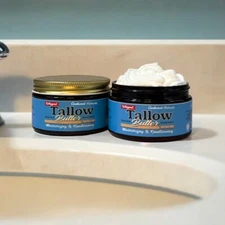 Tallow Butter Unscented - Whipped Grass Fed Beef Tallow Butter Handmade