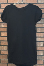 Under Armour Womens Black Short Sleeve Sweatshirt Dress Loose Fit Size XS