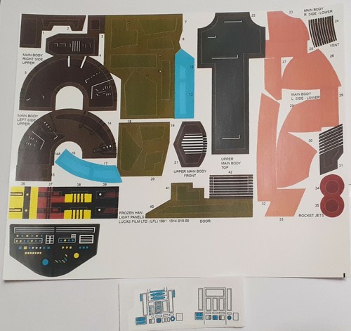 Stickers Slave 1 Originali Adesivi Di Ricambio Vintage Per Slave 1 Di Star Wars, Peel & Stick, Non Serve Tagliare - Perfetti Per Restauri O Collezioni Adesivi Slave 1 Star Wars - Foto 6