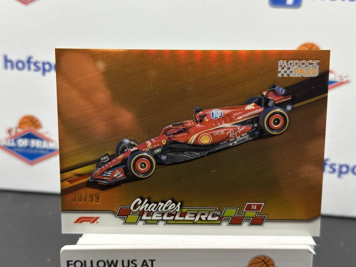 2024 Topps Paddock Pass Charles Leclerc Orange Chrome /99 2024 Topps Paddock Pass Charles Leclerc Orange Chrome /99