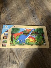 4-Pack WOODENFUN Wooden Dinosaur Puzzles Ages 3 Montessori Toys Educational