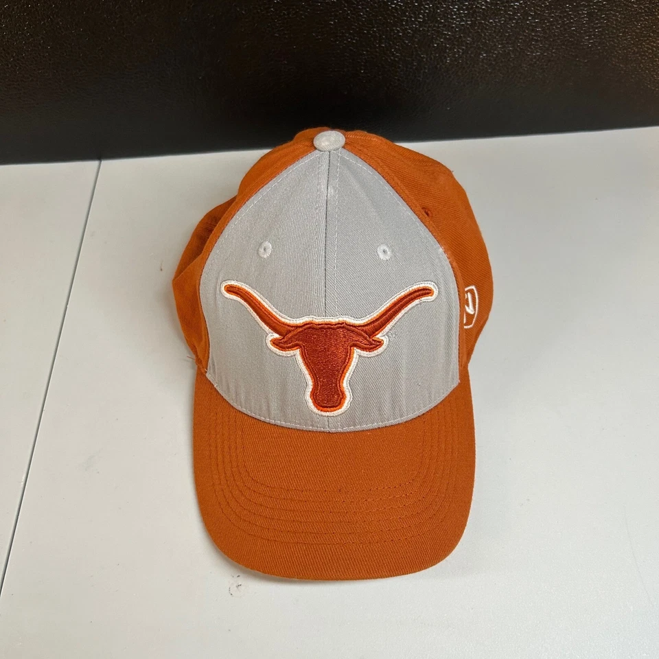 Gorra Texas Longhorns NCAA de béisbol ajustada naranja gris OSFM adulto Foto 2 de 4