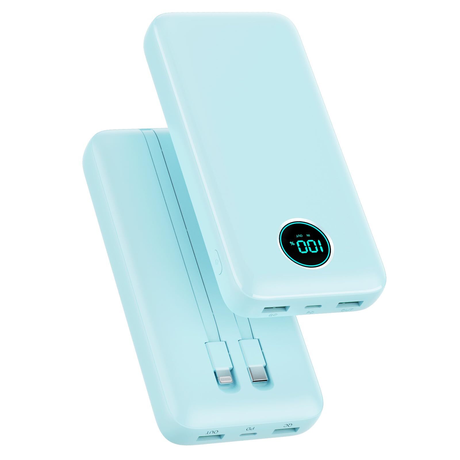 Portable Charger USB C Power Bank 40800mAh Portable Phone Charger with 2 Buil...