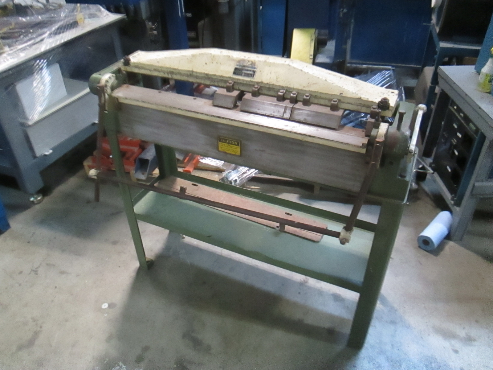 Diacro 36" Finger Brake, 16 Gauge Mild Steel Cap. Metal Working