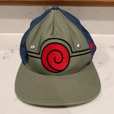 Kakashi Hatake Naruto Hat Cap Adjustable Gray Blue Anime Cartoon