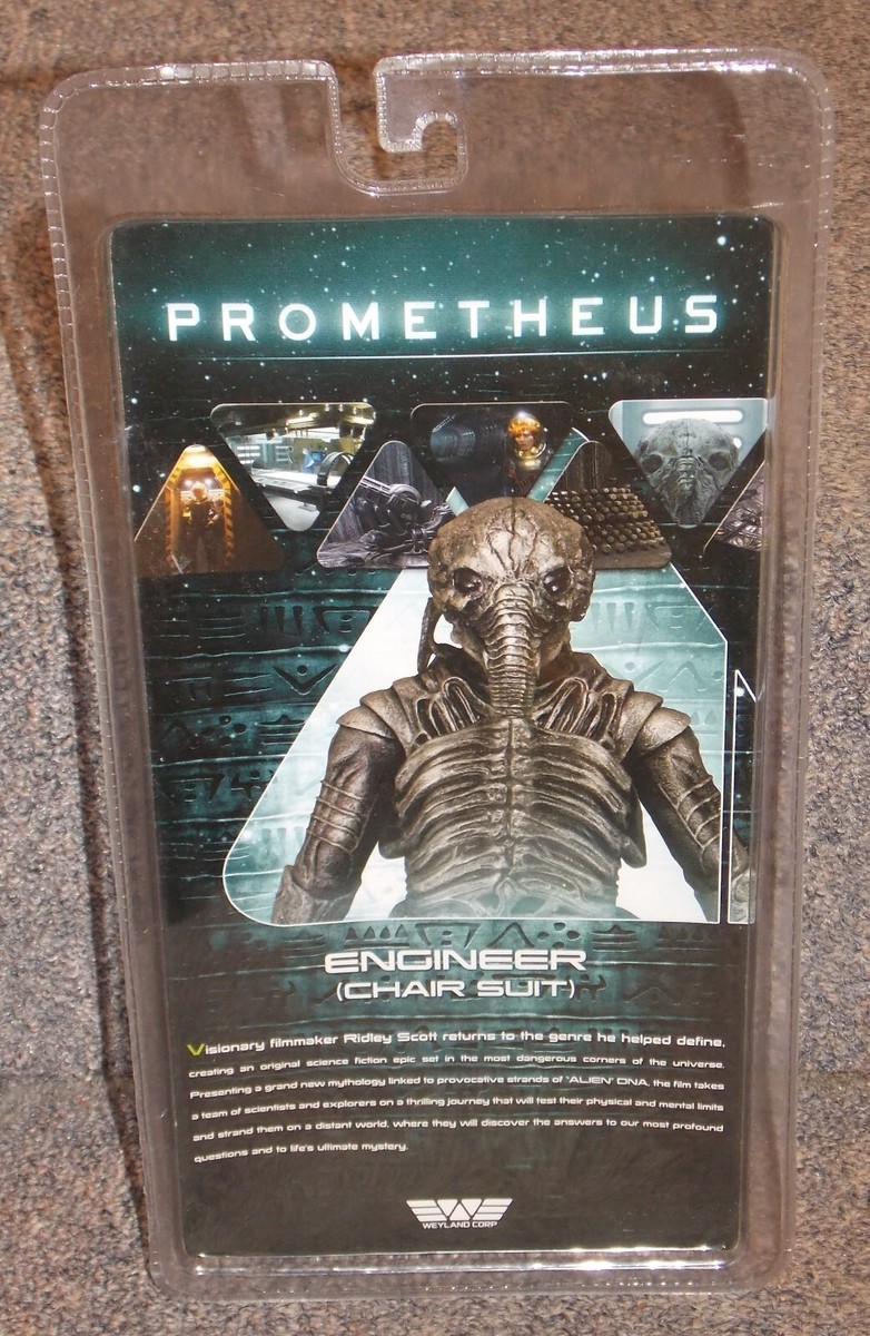 2012 NECA Prometheus Engineer Chair Suit Movie Action Figure New