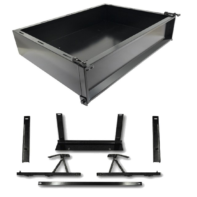 GTW Black Steel Golf Cart Cargo Box Kit Fits Yamaha G29 Drive 2007 to 2016 eBay