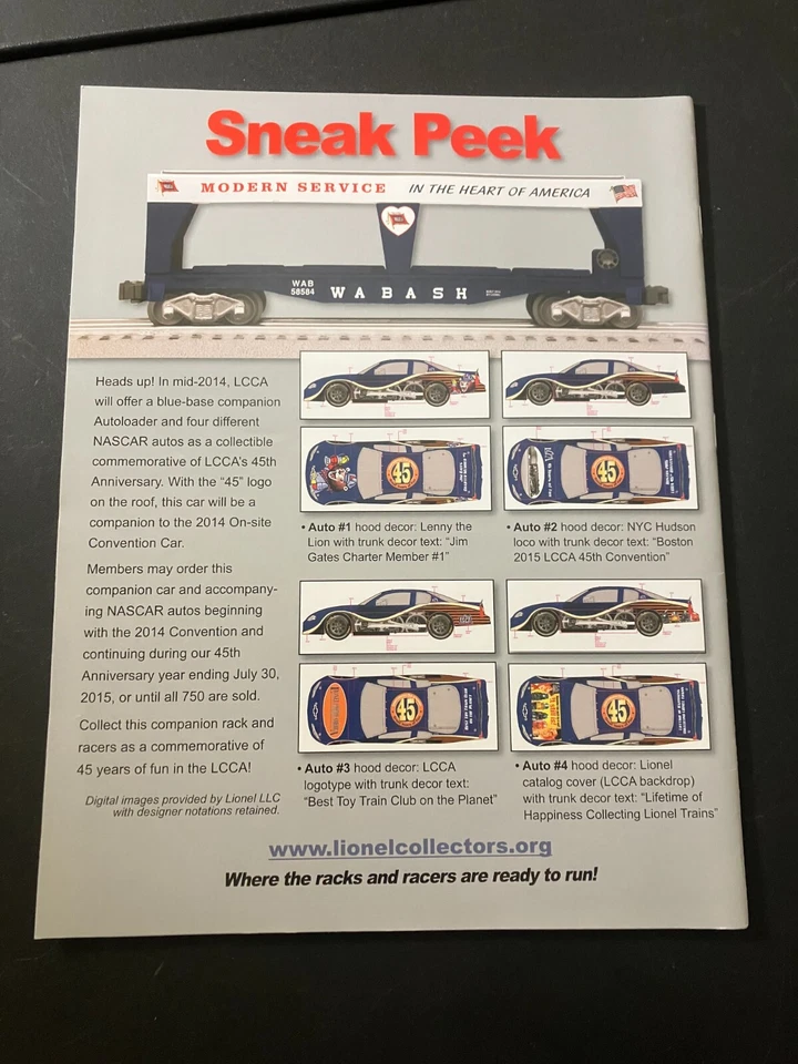 The Lion Roars Lionel Collectors Club Magazine Volume 43 No 4, April 2014 CLEAN Foto 2 de 3