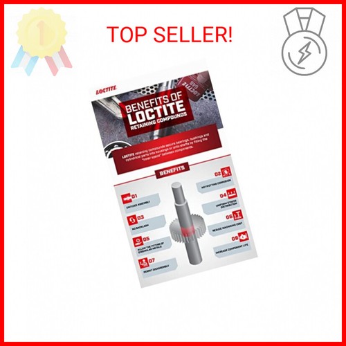 Loctite 620 442-62040 50ml Retaining Compound, High Temperature, Green Color - Picture 2 of 2