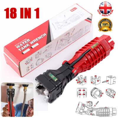 18 in 1 Multifunctional Faucet Wrench Plumbing Tool For Sink Bathroom Kitchen UK