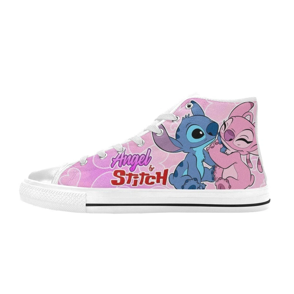 Stitch and Angel High Top Shoes Sneakers