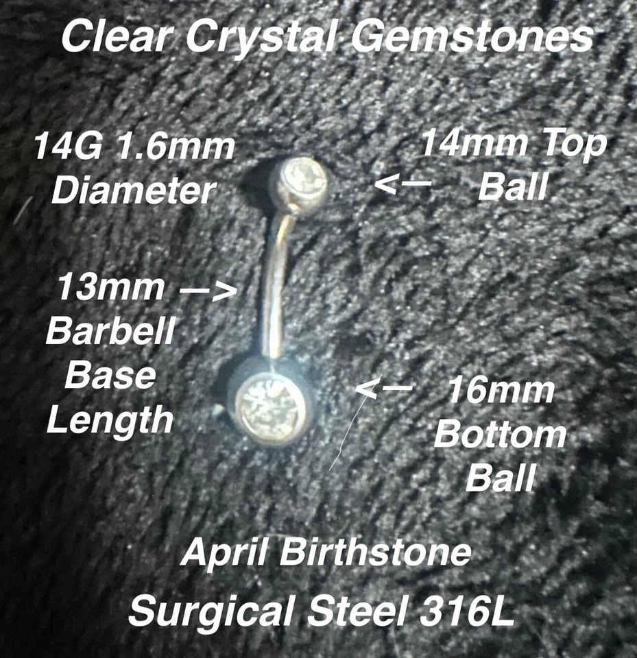 Anillo clásico ombligo 1 pieza con incrustaciones de circón colorido simple envío rápido gratuito Foto 3 de 4